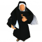 Preview: Nonne - Bekleidungsset in schwarz